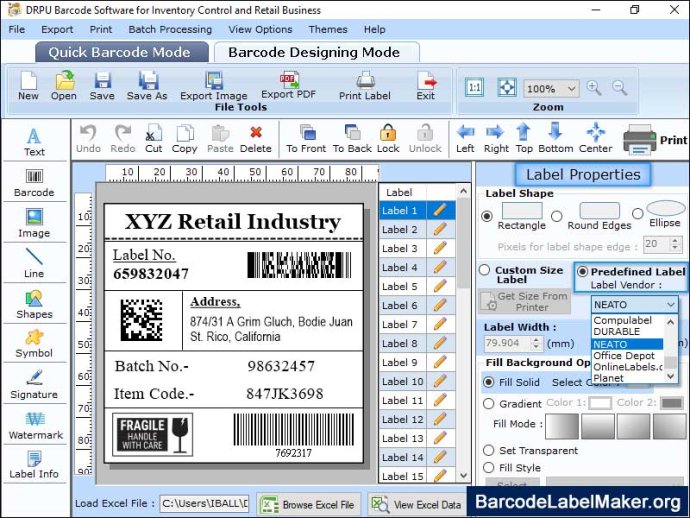 Retail Barcode Labels Maker Download & Review