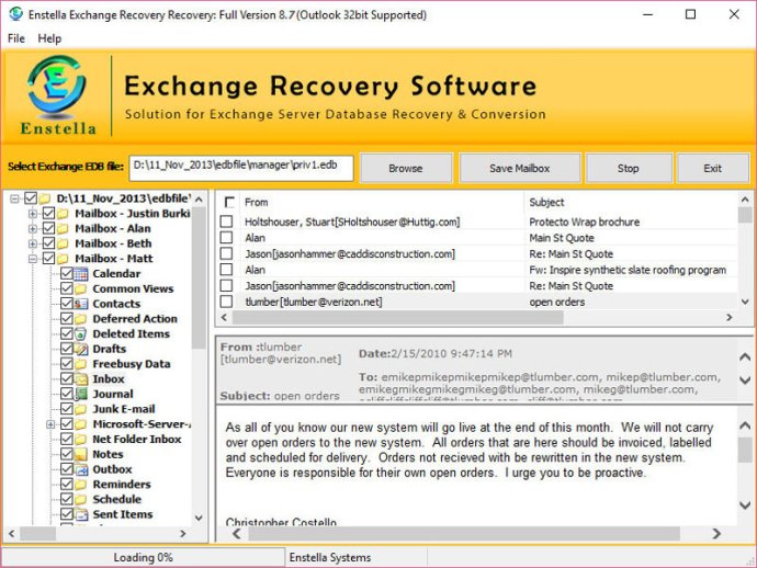 Exchange EDB Converter Tool