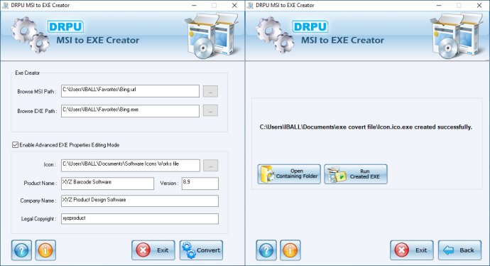 001Micron MSI to EXE Converter 001Micron MSI to EXE Converter